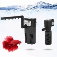 Internal Aquarium Filter 3 in 1 Oxygen Increasing Filtration Water Pump Mini Submersible Fish Tank Filter Fit 60L-180L 200L/H Filters Accessories