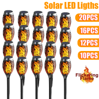 Solar Flame Torch Light Flickering 12 LED Landscape Lawn Lamp Path Lighting Torch Outdoor Light Waterproof IP65 Garden Decoratio