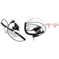 3.5mm Police Listen Only Acoustic Tube Earpiece with One Pair Medium Earmolds for Speaker Mics