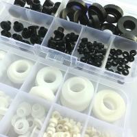 ▨♞ Nylon Transistor Gasket Black/White Screw The Step T-Type Plastic Washer Insulation Spacer Screw Thread Protector Assortment Kit