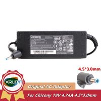 อะแดปเตอร์อะแดปเตอร์ AC แล็ปท็อป CHICONY A10-090P3A 090P3A A10ของแท้19V 4.74A 90W แหล่งจ่ายไฟ4.5x3.0mm เครื่องชาร์จโน้ตบุ๊ค A090A076L