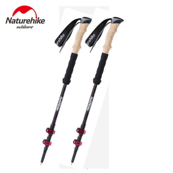 Naturehike Carbon Telescopic Cork Handle Ultralight Outdoor Climbing ...