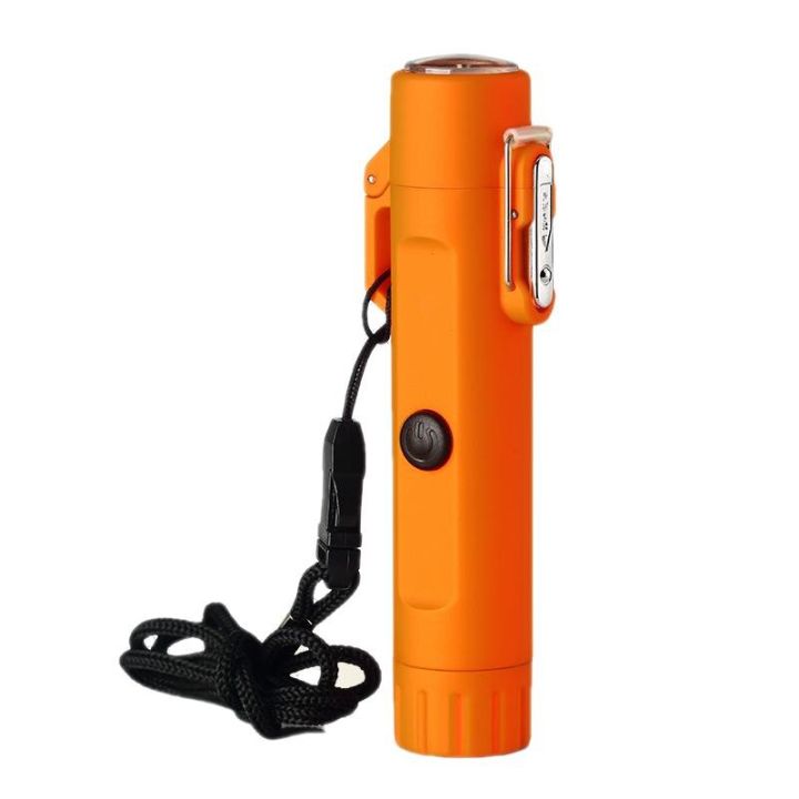 zzooi-outdoor-waterproof-windproof-electronic-lighter-with-compass-emergency-light-double-arc-charging-lighter-for-lighting-a-fire