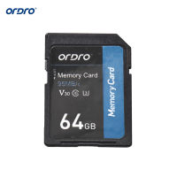 ORDRO 64GB การ์ดหน่วยความจำ V30 Class 10 SD Card 95เมกะไบต์วินาทีความเร็วสูงสำหรับกล้องวิดีโอดิจิตอลกล้องวิดีโอ