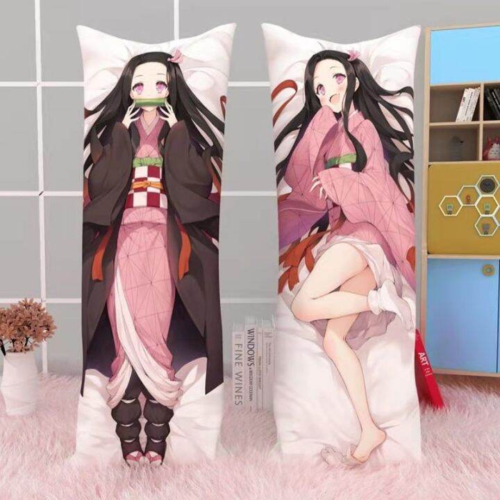 ปลอกหมอน-ลายการ์ตูนอนิเมะ-demon-slayer-dakimakura-kamado-kawaii-เซ็กซี่-ขนาด-60x180-ซม