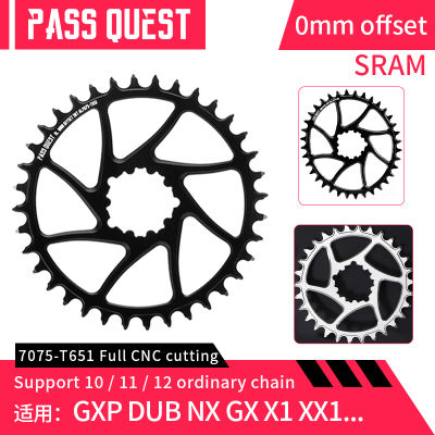 ผ่านเควส GXP 0มิลลิเมตรชดเชย Chainring กว้างแคบฟัน Chainwheel 2830323436384042444648ครั้งสำหรับ SRAM NX GX XX1 Eagle