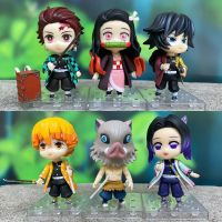 Demon Slayers Blade Q Version Clay Hand-Made Kitchen Door Tanjiro Demon Killer Animation Movable Model Childrens Toy