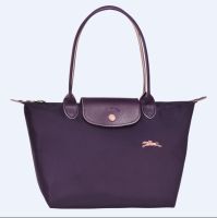 Current สต็อกราคาของแท้100% LONGCHAMP Le Pliage กระเป๋าสะพายขนาดเล็ก L2605619645 70th ครบรอบเย็บปักถักร้อยถุงพับไนลอน BILBERRY Freeshipping