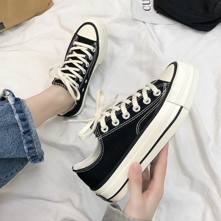 Free Ship Giày Thể Thao Sneaker Nữ Cv Cổ Thấp Mẫu Hot 2020, Giày Nữ Vải Cao  Cấp , Giày Sneaker Học Sinh Cực Xinh | Lazada.Vn