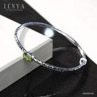 Lenya Jewelry  กำไลข้อมือเงินแท้ 925 ดีไซน์เรียบเก๋ ชุบทองขาว สามารถเลือกประดับตกแต่งกำไลให้ดูมีสไตล์แบบไม่ซ้ำใครด้วยตัว Charm ให้คุณได้ Mix and Match ในสไตล์คุณเอง