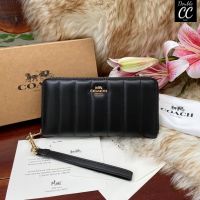 (แท้ ?%‼ from Factory) C4454 Long Zip Around Wallet With Quilting