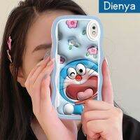 Dienya เคสป้องกันซิลิกาเจลลาย3D ลายการ์ตูน A71Case A10ปลอกสำหรับ Samsung เคสมือถือกันกระแทกแบบใสนิ่มลายดอกไม้มีขอบเป็นคลื่นโดราเอมอน