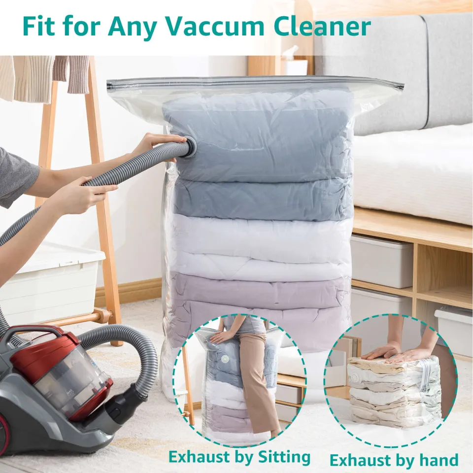 velmade vacuum storage bags jumbo cube 6 pack, space saver bags extra large  vacuum seal bags for comforters blankets clothes