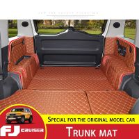 ❀ For Toyota FJ Cruiser Trunk Mat Leather Enveloping Tail Box Cushion Pad FJ Cruiser Floor Mat Interior Decoration Accessories