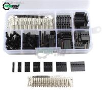 ◕♠✴ 310/620pcs Dupont Connector 2.54mm Dupont Cable Jumper Wire Pin Header Housing Kit Male Crimp Pins Female Pin Terminal Connector