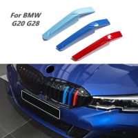 For BMW G20 G21 New 3 Series 2019 2020 2021 G28 Car Front Grille Trim Strips Grill Cover 3D M Performance Stickers Accessories