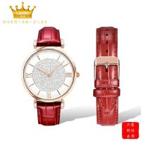 【July】 Langdong watch strap is suitable for Gypsophila AR1763 AR1956 AR1926 genuine leather red