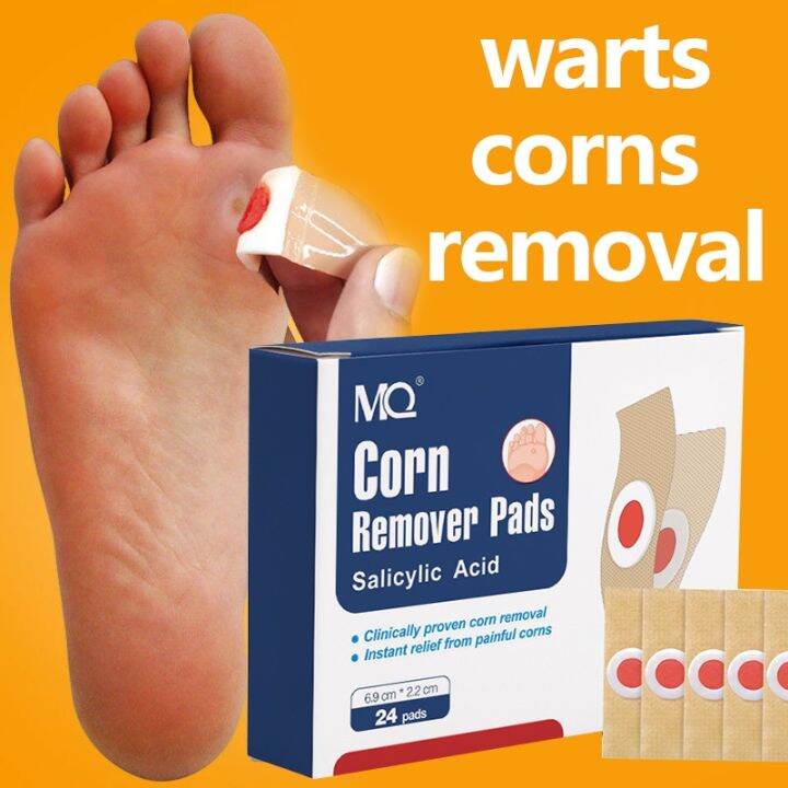 24Pcs Feet Corns/ Warts Removal Patch Pain Relief Remover Feet Callus