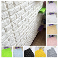 3D Wall Stickers Imitation Brick Bedroom Decor Waterproof Self-adhesive Wallpaper Panel for Home Living Room Kitchen TV Backdrop ！