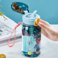 400ml น่ารักน้ำถ้วย Sippy เด็กการ์ตูน BPA ฟรี Leakproof ขวดน้ำหมีกลางแจ้งขวดเครื่องดื่มแบบพกพาเด็กถ้วย-Kouzuo