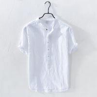 Fast Shipping Factory Outlet Liney Short -Sleeved Big Shirt 3306 Original Cotton And Mainer European American Wind