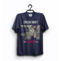 มีสินค้า เสื้อยืดผ้าฝ้าย เสื้อยืด Taylor Swift The Red Tour 2014