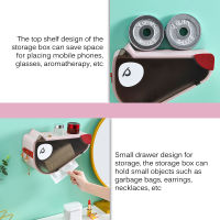 Creative Puppy Storage Box Double Hook Tissue Boxs Household Kitchen Face Towel Cartoon Style Storage Box Small Drawer Design