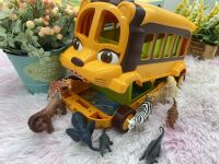 ?ของเล่นเด็ก รถของเล่น Lion Bus รถขนสัตว์ สัตว์ของเล่น Animal Bus รถสวนสัตว์