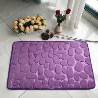 Cobblestone Embossed Bathroom Bath Mat Non-slip Carpets In Wash Basin Bathtub Side Floor Rug Shower Room Doormat Memory Foam Pad