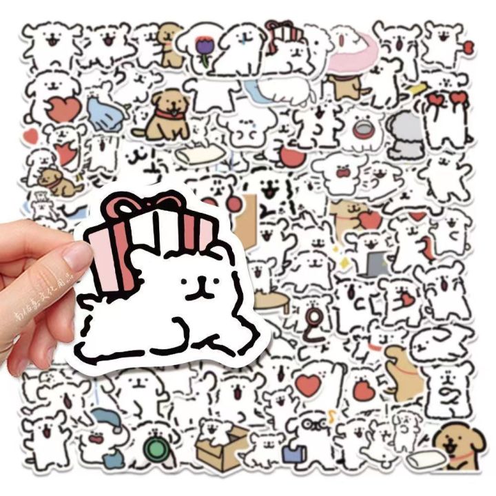 bm-stickersiy-สติ๊กเกอร์เส้น-ma100ลูกสุนัขไม่ซ้ำสติกเกอร์เล็กๆน้อยๆ-ltese-การ์ตูนน่ารักลูกสุนัขเคสโทรศัพท์-d
