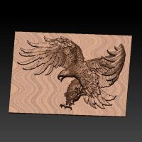 【⊕Good quality⊕】 shen1817474 Relief โมเดล3d สำหรับเครื่องพิมพ์ Cnc หรือ3d ในไฟล์ Stl Eagle Relief