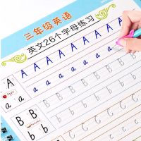 【cw】 Learn English Composition Reusable Copybook Students Calligraphy Alphabet Handwriting Practice Books Children Libros !