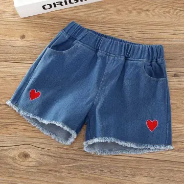 Ienens Summer Girl's Jeans Shorts Kids Denim Short Pants Baby