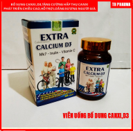 [ Hộp 60 viên] Viên Uống Canxi Extra calcium D3 , Bổ Sung Canxi ,D3 cho cơ thể giúp Phát triển xương, Chiều cao , giảm nguy cơ còi xương trẻ nhỏ,loãng xương người lớn, phụ nữ có thai ,cho con bú thumbnail