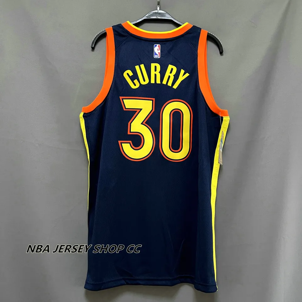 High Quality】Men's New Original NBA GSW Curry Jersey Golden State