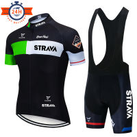 Cycling Jersey Set 2022STRAVA Mens Pro Bicycle Bibs Shorts Breathable Quick Dry Bike Clothing Maillot Ropa Ciclismo Bike Jersey