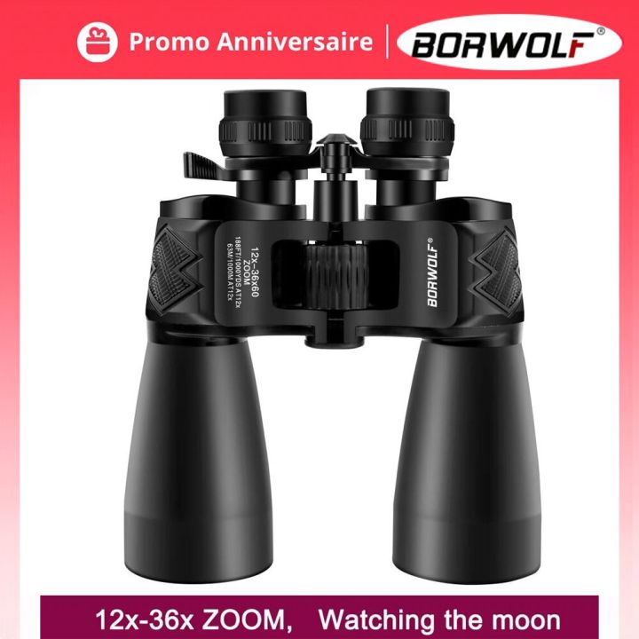 borwolf-กล้องโทรทรรศน์ทางอากาศสำหรับล่าสัตว์เลนส์ออพติคอล-fmc-bak4รูรับแสงแบบคู่12-36x60