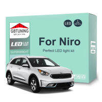 13ชิ้น LED ภายในหลอดไฟชุดสำหรับ KIA Niro EV สำหรับ Niro 2016-2019 2020 2021 2022รถอ่านโดมลำต้นในร่มโคมไฟ C An BUS