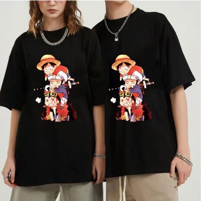 Manga One Piece Zoro Roronoa T Shirt Japanese Anime Funny Cartoon Tshirt Gildan Spot 100% Cotton