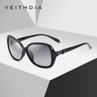 VEITHDIA แว่นตากันแดดแฟชั่นสำหรับผู้หญิงเลนส์ UV400โพลาไรซ์ไล่ระดับสีหรูหราแว่นกันแดดสตรีแว่นตาแบรนด์วินเทจสำหรับผู้หญิง3012 OPPEL