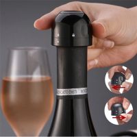 ki【Hot】Red Wine Bottle Cap Stopper Silicone Sealed Champagne Bottle Stopper Vacuum Retain Freshness Wine Plug Bar Tools