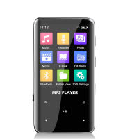 Aiworth แบบพกพาคลิป MP3 เครื่องเล่นเพลงบลูทูธ 5.0 Walkman 4+32GB สำหรับกีฬาที่มีเสียง Lossless ในตัวลำโพง FM