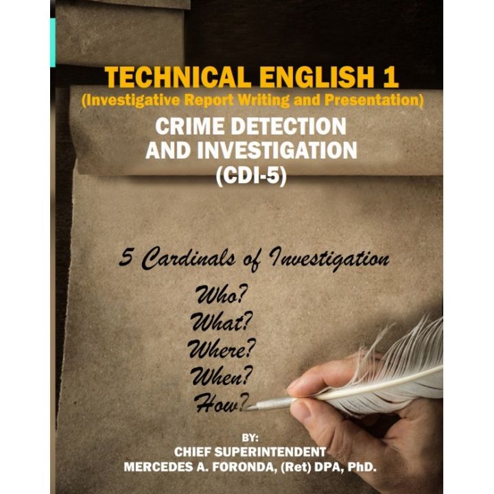 technical english 1 (investigative report writing and presentation)
