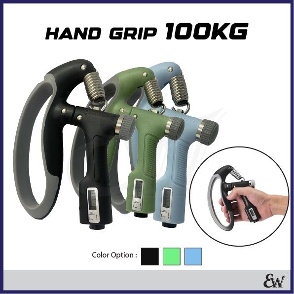 10-100kg] Adjustable Hand Grip Fitness Gym Hand Strength Exercise  Resistance Gripper with counter 握力器