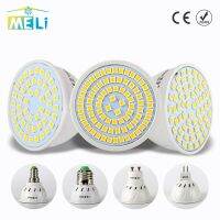 【✔In stock】 mian885 สปอตไลท์ไฟ Led Gu10 E27 Mr16โคมไฟ Led หลอดไฟ220V 48 60 80Leds 2835 Smd สีขาวอบอุ่นไฟแสงขาวบ้าน Lampada Led