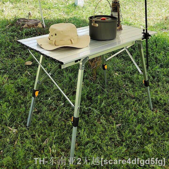 hyfvbu-aluminum-alloy-camping-table-outdoor-folding-hiking-desk-traveling-bbq