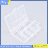 Millys ภาชนะเปล่า6ช่องสำหรับกล่องเก็บของไม้จิ้มผลไม้สำหรับกล่องไม้จิ้มผลไม้สำหรับบรรจุไม้จิ้มผลไม้กล่องแหวนต่างหูของขวัญสำหรับเครื่องประดับ