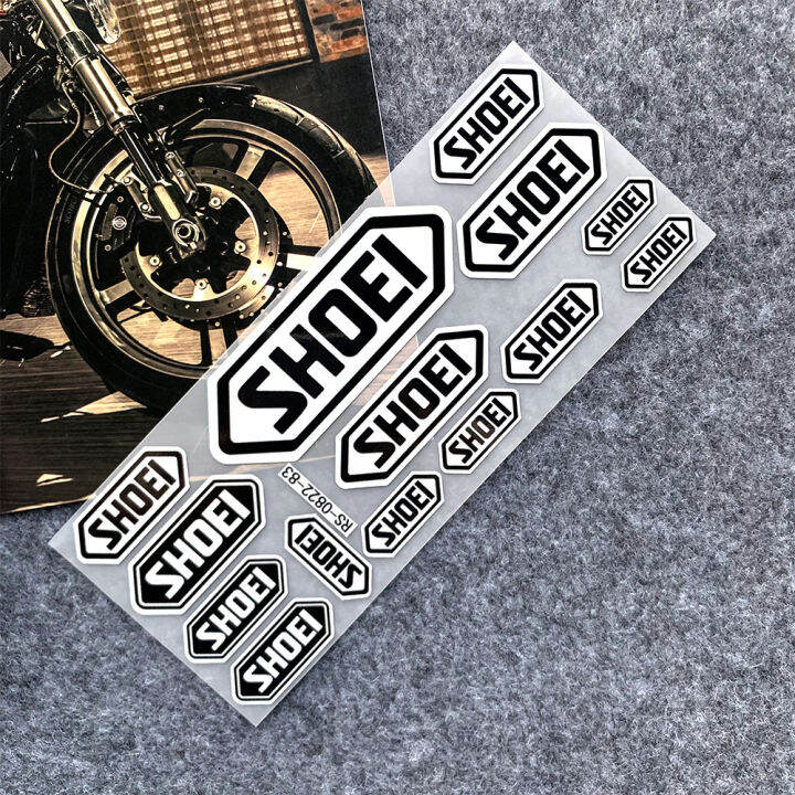 1SET SHOEI Reflective EVO Helmet Visor Stickers Decorative Helmet
