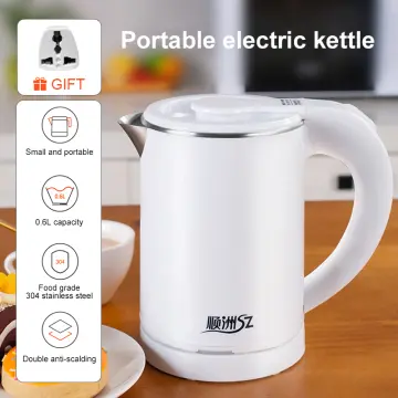 Small Electric Kettle, Travel Mini Hot Water Boiler Heater, 304