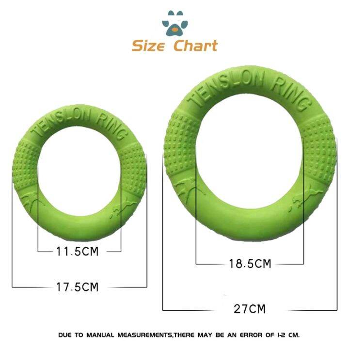 แผ่นรองจานร่อนสำหรับสุนัขที่แหวนฝึกซ้อมที่ดึงอีวาของเล่นสัตว์เลี้ยงทนต่อการกัดได้ของเล่นสำหรับสัตว์เลี้ยงลอยน้ำสำหรับเล็กกลางใหญ่ผลิตภัณฑ์สุนัขขนาดใหญ่ปีร้านค้า